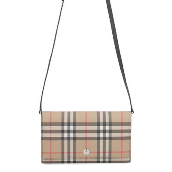 NWT BURBERRY HOUSE CHECK HANNAH CROSSBODY BAG CLUTCH - Picture 5 of 10